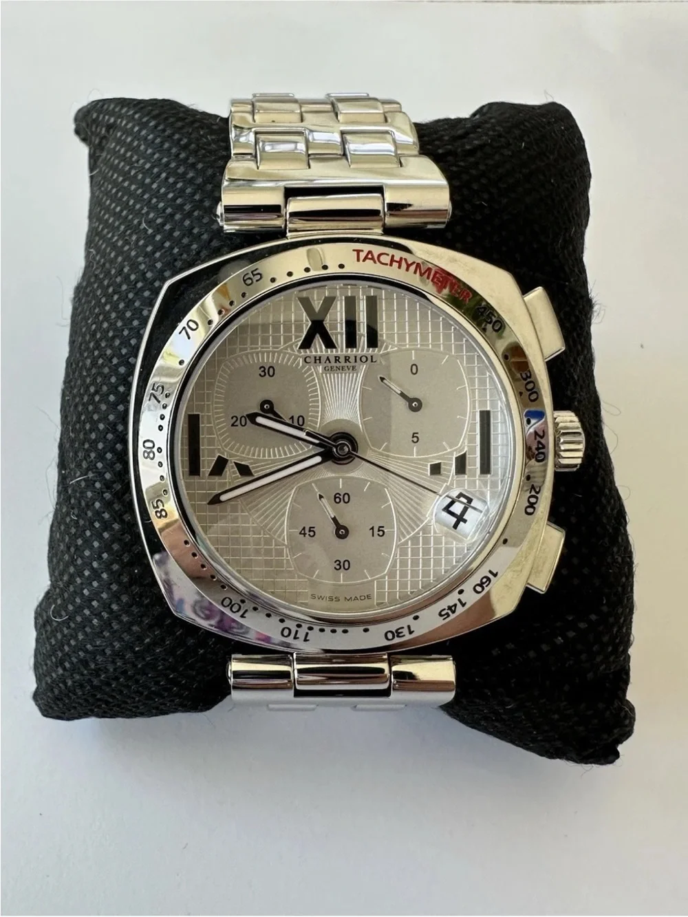 Charriol Alexandre Unisex Mother Of Pearl Dial Chronograph Watch ALC.960.003